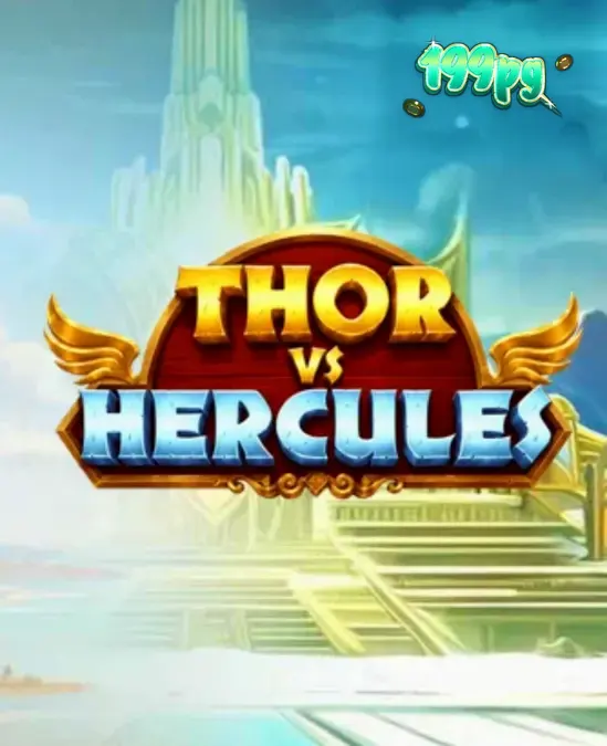 Cena de batalha épica entre Thor e Hercules no slot da Pragmatic Play